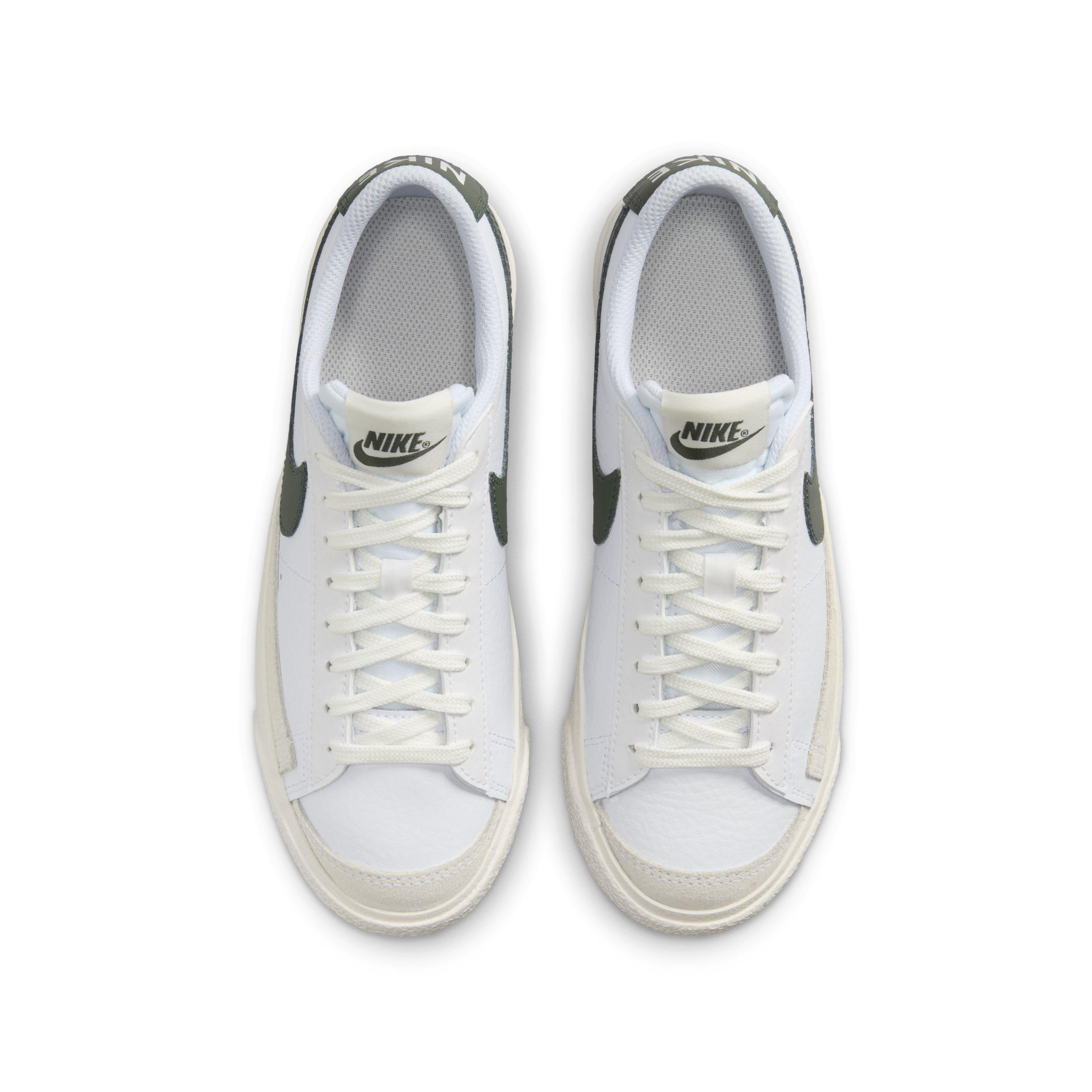 Nike Blazer Low '77 Grade School Boys' "White/Sail/Vintage Green" Shoe